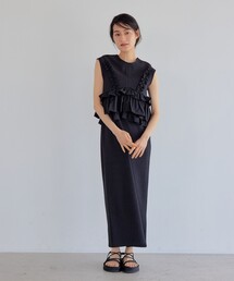 ne Quittez pas＞NE コットンドビー フラワープリント ワンピース