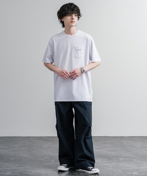 patagonia（パタゴニア）の「Patagonia パタゴニア M'S BOARDSHORT LOGO POCKET RESPONSIBILI-TEE 胸ポケット付きバックプリント半袖Tシャツ（Tシャツ/カットソー・メンズ・ブラック/ホワイト・XL/L/S/M）」の5枚目の写真