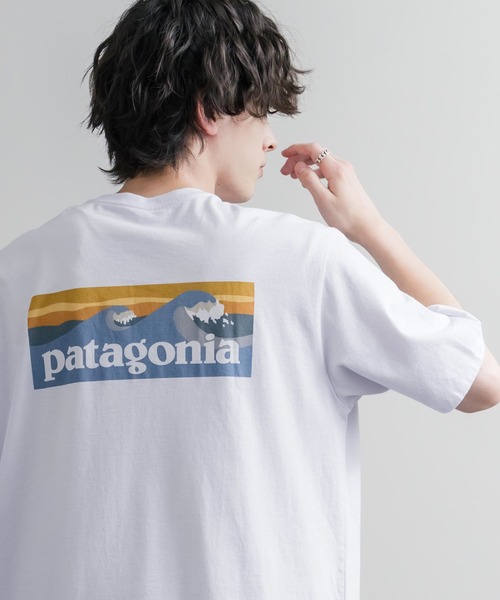 patagonia（パタゴニア）の「Patagonia パタゴニア M'S BOARDSHORT LOGO POCKET RESPONSIBILI-TEE 胸ポケット付きバックプリント半袖Tシャツ（Tシャツ/カットソー・メンズ・ブラック/ホワイト・XL/L/S/M）」の9枚目の写真