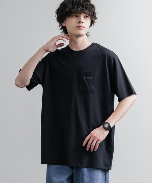 patagonia（パタゴニア）の「Patagonia パタゴニア M'S BOARDSHORT LOGO POCKET RESPONSIBILI-TEE 胸ポケット付きバックプリント半袖Tシャツ（Tシャツ/カットソー・メンズ・ブラック/ホワイト・XL/L/S/M）」の10枚目の写真