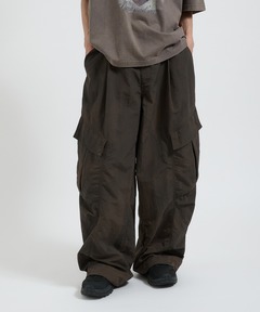 セール】NYLON WIDE CARGO PANTS / ナイロンワイドカーゴパンツ