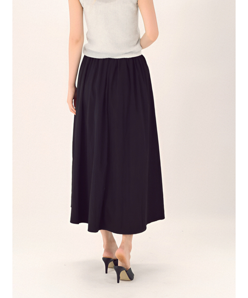 ACUD(アクド)の「Pin Tuck Flare Banding Skirt _Black(スカート・レディース・ブラック・FREE)」の2枚目の写真