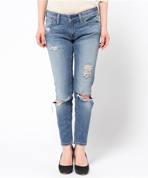 Denim & Supply Ralph Lauren（デニムアンドサプライラルフローレン）の「Kayla クロップド スキニー ジーンズ（デニムパンツ・レディース・ブルー・24/28/29/25/26/27）」の3枚目の写真