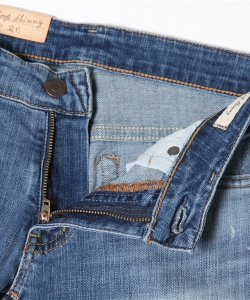 Denim & Supply Ralph Lauren（デニムアンドサプライラルフローレン）の「Kayla クロップド スキニー ジーンズ（デニムパンツ・レディース・ブルー・24/28/29/25/26/27）」の14枚目の写真