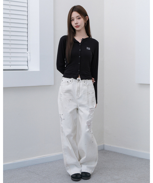 muahmuah（ムーアムーア）の「レイヤードフリルカーディガン[ブラック]（Tシャツ/カットソー・レディース・ブラック・FREE）」の7枚目の写真