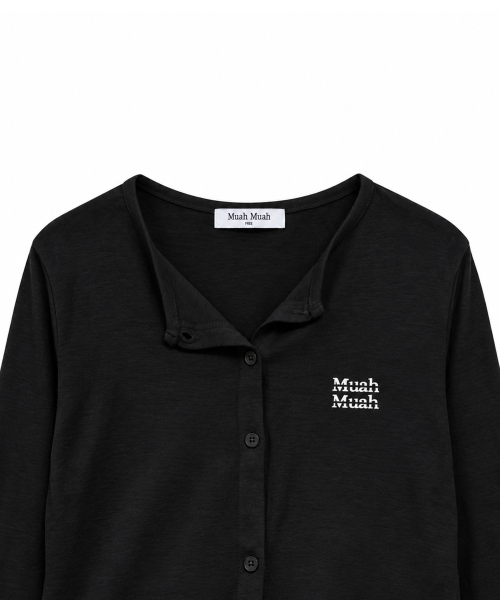 muahmuah（ムーアムーア）の「レイヤードフリルカーディガン[ブラック]（Tシャツ/カットソー・レディース・ブラック・FREE）」の11枚目の写真