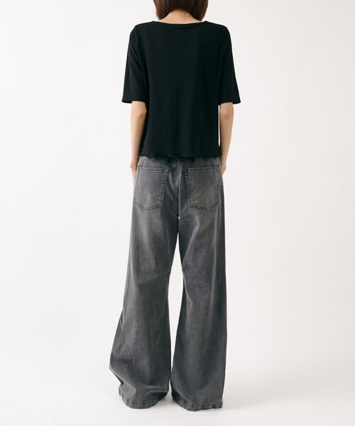 goocy（グーシー）の「ストレッチデニム切替パンツ（デニムパンツ・レディース・ブルー/ブラック・SMALL/MEDIUM）」の16枚目の写真