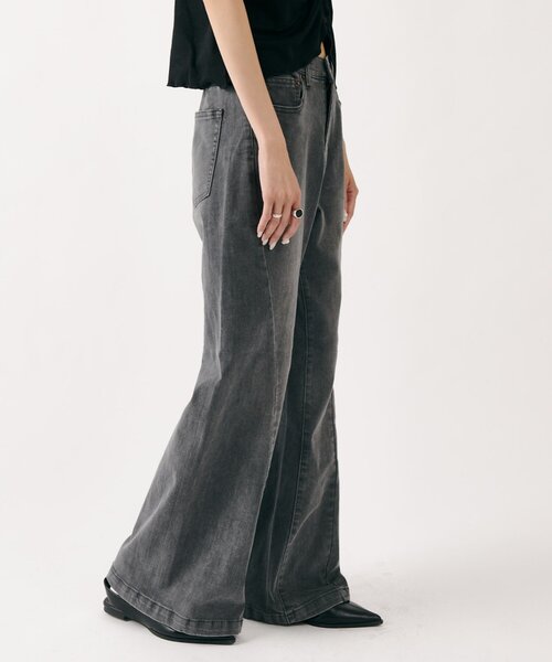 goocy（グーシー）の「ストレッチデニム切替パンツ（デニムパンツ・レディース・ブルー/ブラック・SMALL/MEDIUM）」の17枚目の写真