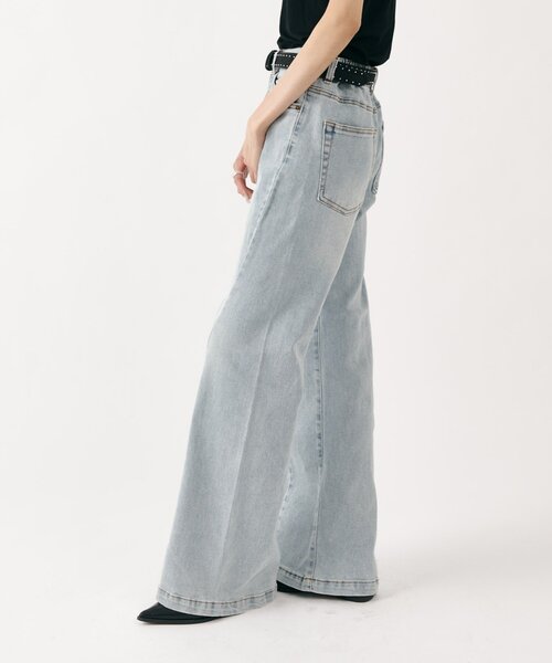 goocy（グーシー）の「ストレッチデニム切替パンツ（デニムパンツ・レディース・ブルー/ブラック・SMALL/MEDIUM）」の9枚目の写真