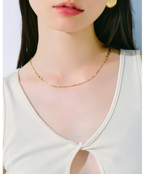kiehtova(キエトヴァ)の「FINA CHAIN NECKLACE/フィナ チェーン ネックレス(ネックレス・レディース・シルバー/ゴールド・FREE)」の11枚目の写真