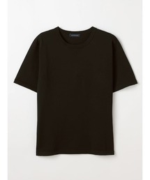 TRANS CONTINENTS | TRANS CONTINENTS　クルーネック半袖ニットTシャツ　ホワイト/ブラック/サックス/ネイビー(Tシャツ/カットソー)