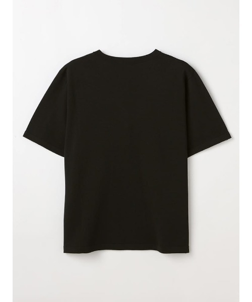 TRANS CONTINENTS（トランスコンチネンツ）の「TRANS CONTINENTS　クルーネック半袖ニットTシャツ　ホワイト/ブラック/サックス/ネイビー（Tシャツ/カットソー・メンズ・ホワイト/ブラック/サックスブルー/ネイビー・L/LL/M）」の8枚目の写真