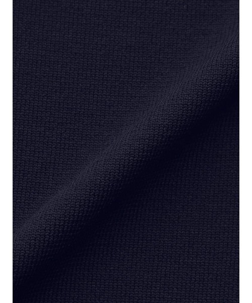TRANS CONTINENTS（トランスコンチネンツ）の「TRANS CONTINENTS　クルーネック半袖ニットTシャツ　ホワイト/ブラック/サックス/ネイビー（Tシャツ/カットソー・メンズ・ホワイト/ブラック/サックスブルー/ネイビー・L/LL/M）」の9枚目の写真