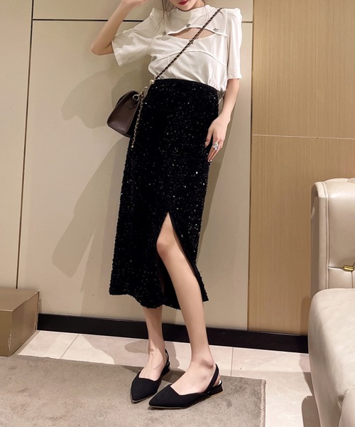 Lace Ladies(レースレディース)の「テクスチャー バックストラップ ポインテッドトゥ ヒール パンプス(パンプス・レディース・グレー/アイボリー/ブラック・22.5cm/23cm/23.5cm/24cm/24.5cm/25cm)」の5枚目の写真