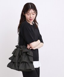 grove | 人気BAGにドット柄・レースが新登場！ティアードドロストショルダー(ショルダーバッグ)