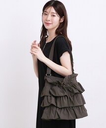 grove | 人気BAGにドット柄・レースが新登場！ティアードドロストショルダー(ショルダーバッグ)