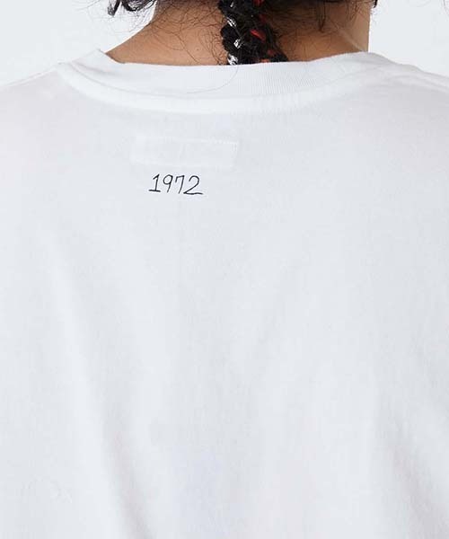 HOLLYWOOD RANCH MARKET（ハリウッドランチマーケット）の「I LEFT MY HEART HRM ショートスリーブTシャツ（Tシャツ/カットソー・メンズ・ホワイト/ネイビー・L/M/S/XL）」の8枚目の写真