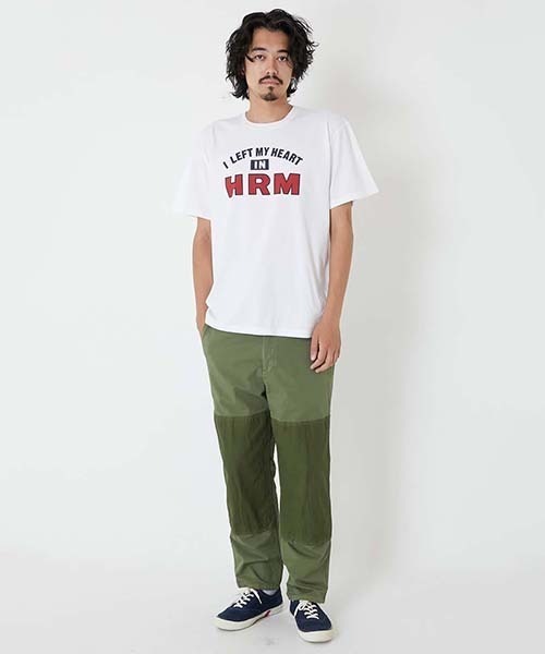 HOLLYWOOD RANCH MARKET（ハリウッドランチマーケット）の「I LEFT MY HEART HRM ショートスリーブTシャツ（Tシャツ/カットソー・メンズ・ホワイト/ネイビー・L/M/S/XL）」の9枚目の写真