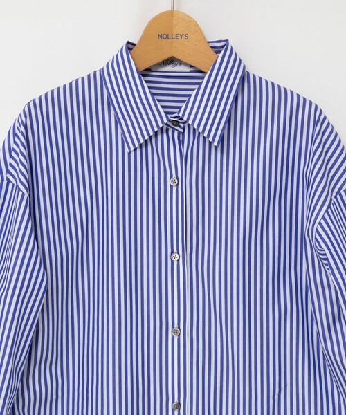 NOLLEY’S(ノーリーズ)の「ウォッシャブルストライプベーシックシャツ(シャツ/ブラウス・レディース・ブルー系その他/ピンク系その他/ベージュ系その他/ベージュ系その他2・36/38)」の8枚目の写真