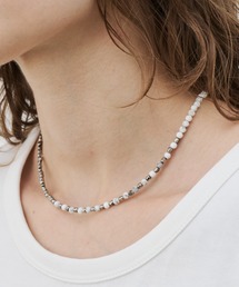 AFF AIVER（エイエフエフアイバー）の「AFF AIVER　天然石カットビーズネックレス　MADE IN JAPAN（ネックレス）」