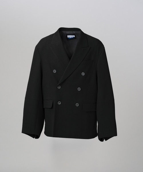 MAISON SPECIAL(メゾンスペシャル)の「《UNISEX》Ovoid Sleeve Prime-Over Single Breasted 2B Tailored Jacket/オボイドスリーブプライムオーバーシングル2Bテーラードジャケット【MAISON SPECIAL/メゾンスペシャル】■セットアップ対応■(テーラードジャケット・メンズ・チャコールグレー/ブラック/ブラウン・0/1/2)」の2枚目の写真