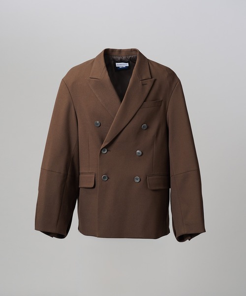 MAISON SPECIAL(メゾンスペシャル)の「《UNISEX》Ovoid Sleeve Prime-Over Single Breasted 2B Tailored Jacket/オボイドスリーブプライムオーバーシングル2Bテーラードジャケット【MAISON SPECIAL/メゾンスペシャル】■セットアップ対応■(テーラードジャケット・メンズ・チャコールグレー/ブラック/ブラウン・0/1/2)」の12枚目の写真