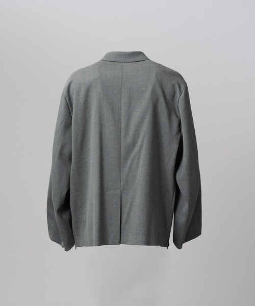 MAISON SPECIAL(メゾンスペシャル)の「《UNISEX》Ovoid Sleeve Prime-Over Single Breasted 2B Tailored Jacket/オボイドスリーブプライムオーバーシングル2Bテーラードジャケット【MAISON SPECIAL/メゾンスペシャル】■セットアップ対応■(テーラードジャケット・メンズ・チャコールグレー/ブラック/ブラウン・0/1/2)」の15枚目の写真