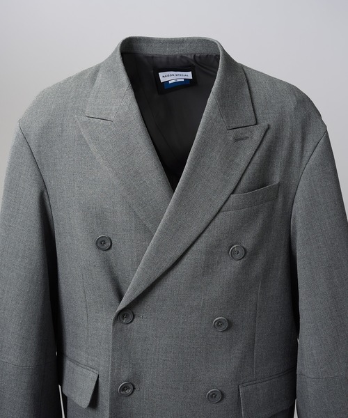 MAISON SPECIAL(メゾンスペシャル)の「《UNISEX》Ovoid Sleeve Prime-Over Single Breasted 2B Tailored Jacket/オボイドスリーブプライムオーバーシングル2Bテーラードジャケット【MAISON SPECIAL/メゾンスペシャル】■セットアップ対応■(テーラードジャケット・メンズ・チャコールグレー/ブラック/ブラウン・0/1/2)」の16枚目の写真