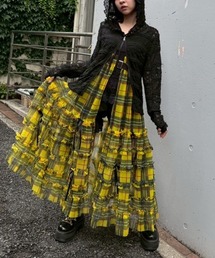 Candy Stripper（キャンディストリッパー）の「ADORABLE CHECK TULLE ハーネス（ワンピース）」
