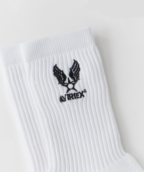 AVIREX(アヴィレックス)の「AVIREX/アビレックス Air Force Embroidery SOCKS エアフォース 刺繍 ソックス 靴下 3足組 3足セット クルー丈ソックス メンズ 2026年 夏 夏服(ソックス/靴下・メンズ・マルチ・25-27)」の12枚目の写真