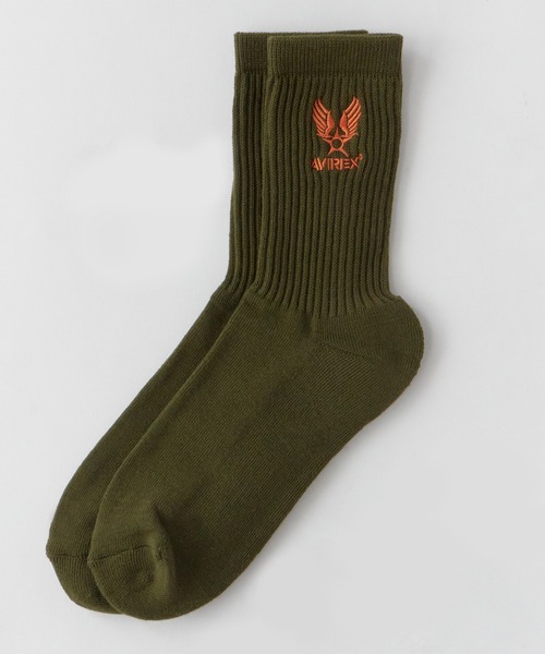 AVIREX(アヴィレックス)の「AVIREX/アビレックス Air Force Embroidery SOCKS エアフォース 刺繍 ソックス 靴下 3足組 3足セット クルー丈ソックス メンズ 2026年 夏 夏服(ソックス/靴下・メンズ・マルチ・25-27)」の13枚目の写真