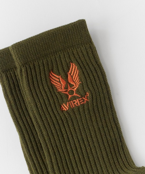 AVIREX(アヴィレックス)の「AVIREX/アビレックス Air Force Embroidery SOCKS エアフォース 刺繍 ソックス 靴下 3足組 3足セット クルー丈ソックス メンズ 2026年 夏 夏服(ソックス/靴下・メンズ・マルチ・25-27)」の14枚目の写真