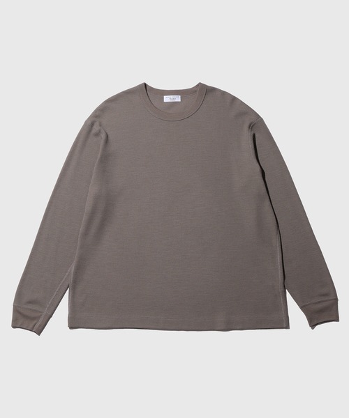 ADAM ET ROPE'(アダムエロペ)の「NIKKE ワッフルロンTEE(Tシャツ/カットソー・メンズ・ベージュ/ブラック・L/M)」の2枚目の写真