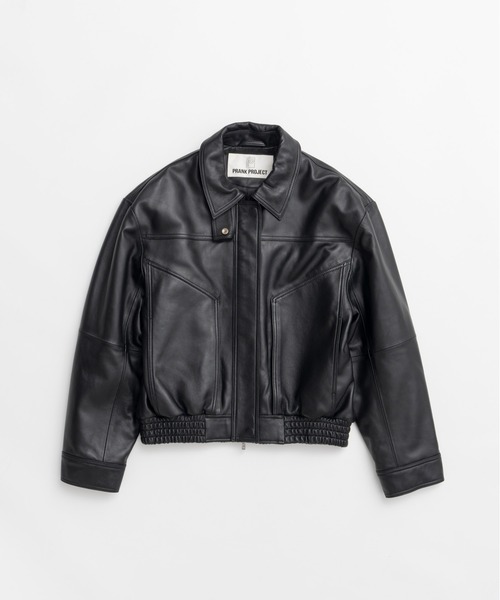 PRANK PROJECT(プランクプロジェクト)の「【2026Autumn Pre-Order】タックポケットハイネックレザーブルゾン / Tuck Pocket High-Neck Leather Blouson(ブルゾン・レディース・ブラック・FREE)」の7枚目の写真