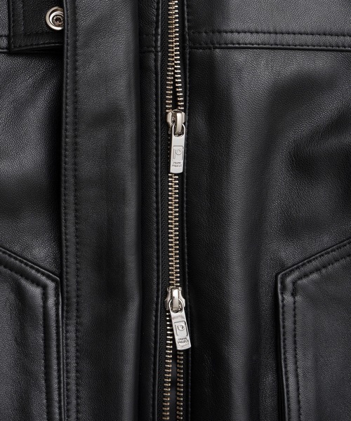 PRANK PROJECT(プランクプロジェクト)の「【2026Autumn Pre-Order】タックポケットハイネックレザーブルゾン / Tuck Pocket High-Neck Leather Blouson(ブルゾン・レディース・ブラック・FREE)」の11枚目の写真