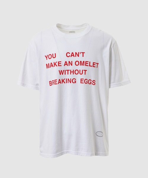 TANGTANG(タンタン)の「PROVERB/OMELET(Tシャツ/カットソー・メンズ・ホワイト・M/L)」の1枚目の写真