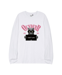 OUNDERR（オアンダーアール）の「THUG_オーバーサイズ_ロングスリーブ [ホワイト]（Tシャツ/カットソー）」