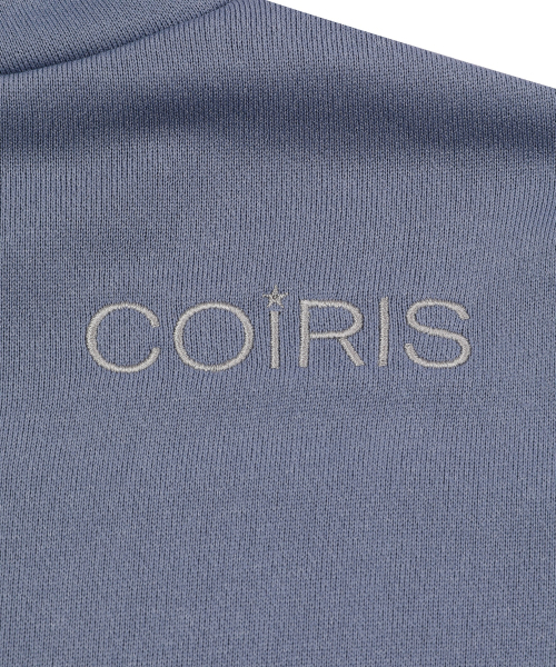 COIRIS(コイリス)の「ラベオドットアップリケロゴフードジップアップ 男女共用 (2カラー)(パーカー・レディース・スカイブルー/ブラック・FREE)」の9枚目の写真