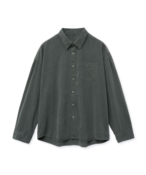 STENDS（ステンズ）の「[M~4XL] ピグメントウォッシングシャツ_ディープカーキ（シャツ/ブラウス・メンズ・その他・XX-LARGE/XXX-LARGE/X-LARGE/LARGE/MEDIUM）」の5枚目の写真