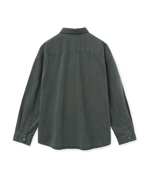 STENDS（ステンズ）の「[M~4XL] ピグメントウォッシングシャツ_ディープカーキ（シャツ/ブラウス・メンズ・その他・XX-LARGE/XXX-LARGE/X-LARGE/LARGE/MEDIUM）」の6枚目の写真