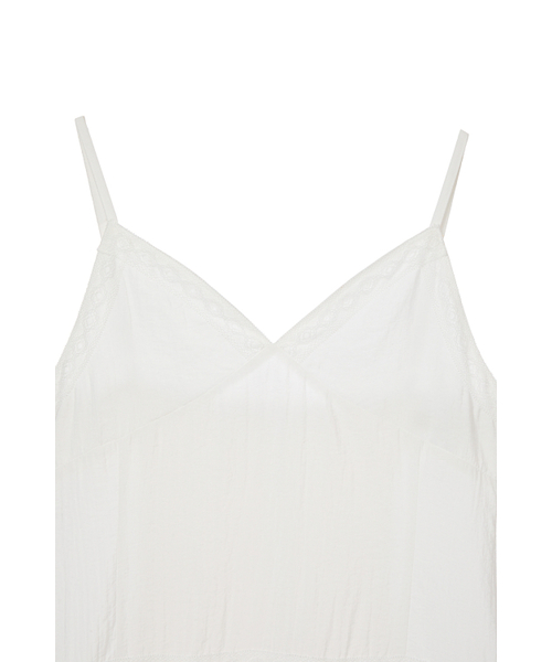 DEINET(ダイニット)の「DEINET SHIRRING SLEEVELESS DRESS IN WHITE(ワンピース・レディース・その他・FREE)」の4枚目の写真