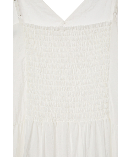 DEINET(ダイニット)の「DEINET SHIRRING SLEEVELESS DRESS IN WHITE(ワンピース・レディース・その他・FREE)」の6枚目の写真