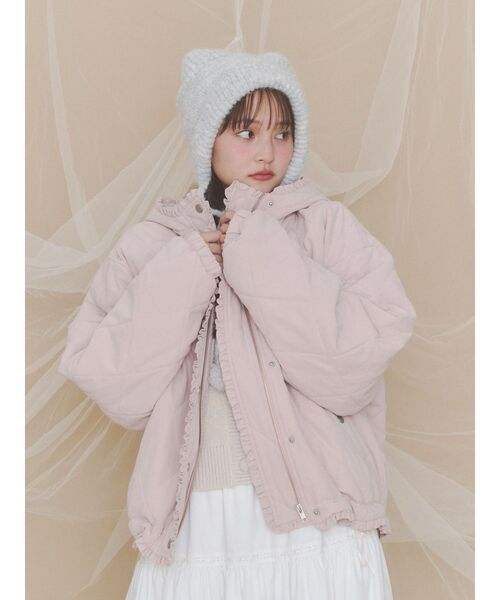 merry jenny（メリージェニー）の「Bear Ear Knit Cap（ニットキャップ/ビーニー・レディース・ベージュ/オフホワイト/グレー・FREE）」の20枚目の写真