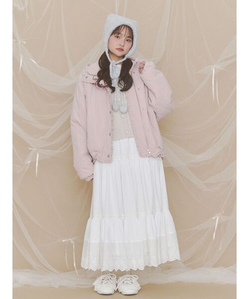 merry jenny（メリージェニー）の「Bear Ear Knit Cap（ニットキャップ/ビーニー・レディース・ベージュ/オフホワイト/グレー・FREE）」の22枚目の写真