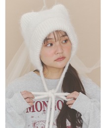 merry jenny（メリージェニー）の「Bear Ear Knit Cap（ニットキャップ/ビーニー）」