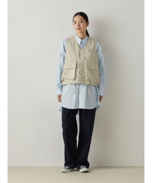 MidiUmi(ミディウミ)の「MidiUmi オーバーサイズシャツ(シャツ/ブラウス・レディース・ブラウン/ライトブルー/オフホワイト・FREE)」の19枚目の写真