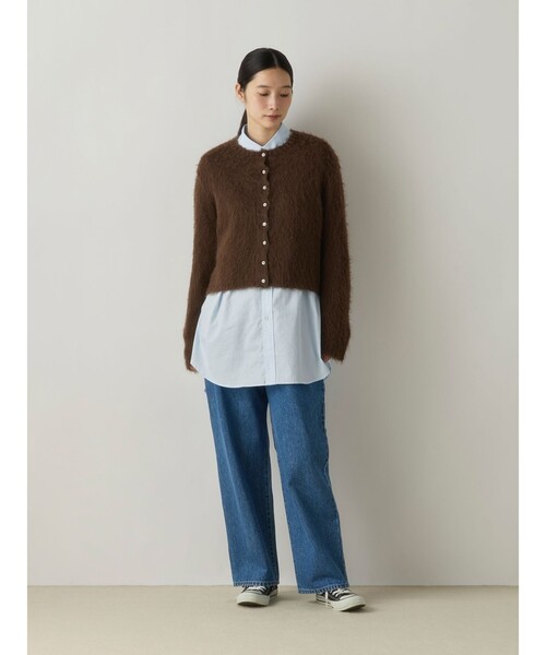 MidiUmi(ミディウミ)の「MidiUmi オーバーサイズシャツ(シャツ/ブラウス・レディース・ブラウン/ライトブルー/オフホワイト・FREE)」の20枚目の写真
