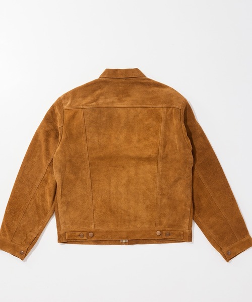 Lee（リー）の「Wrangler/24MJZ ジップジャケット / カウスエード【US ORIGINAL】（その他アウター・メンズ・キャメル・LARGE/X-LARGE/MEDIUM）」の4枚目の写真