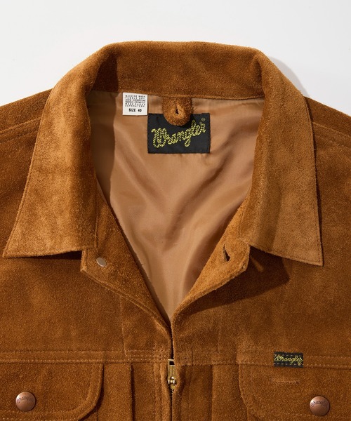 Lee（リー）の「Wrangler/24MJZ ジップジャケット / カウスエード【US ORIGINAL】（その他アウター・メンズ・キャメル・LARGE/X-LARGE/MEDIUM）」の5枚目の写真