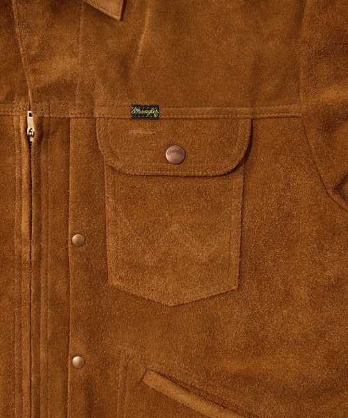 Lee（リー）の「Wrangler/24MJZ ジップジャケット / カウスエード【US ORIGINAL】（その他アウター・メンズ・キャメル・LARGE/X-LARGE/MEDIUM）」の6枚目の写真